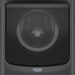 Maytag – 4.5 Cu. Ft. High Efficiency Stackable Front Load Washer with Steam and Extra Power Button – Volcano Black