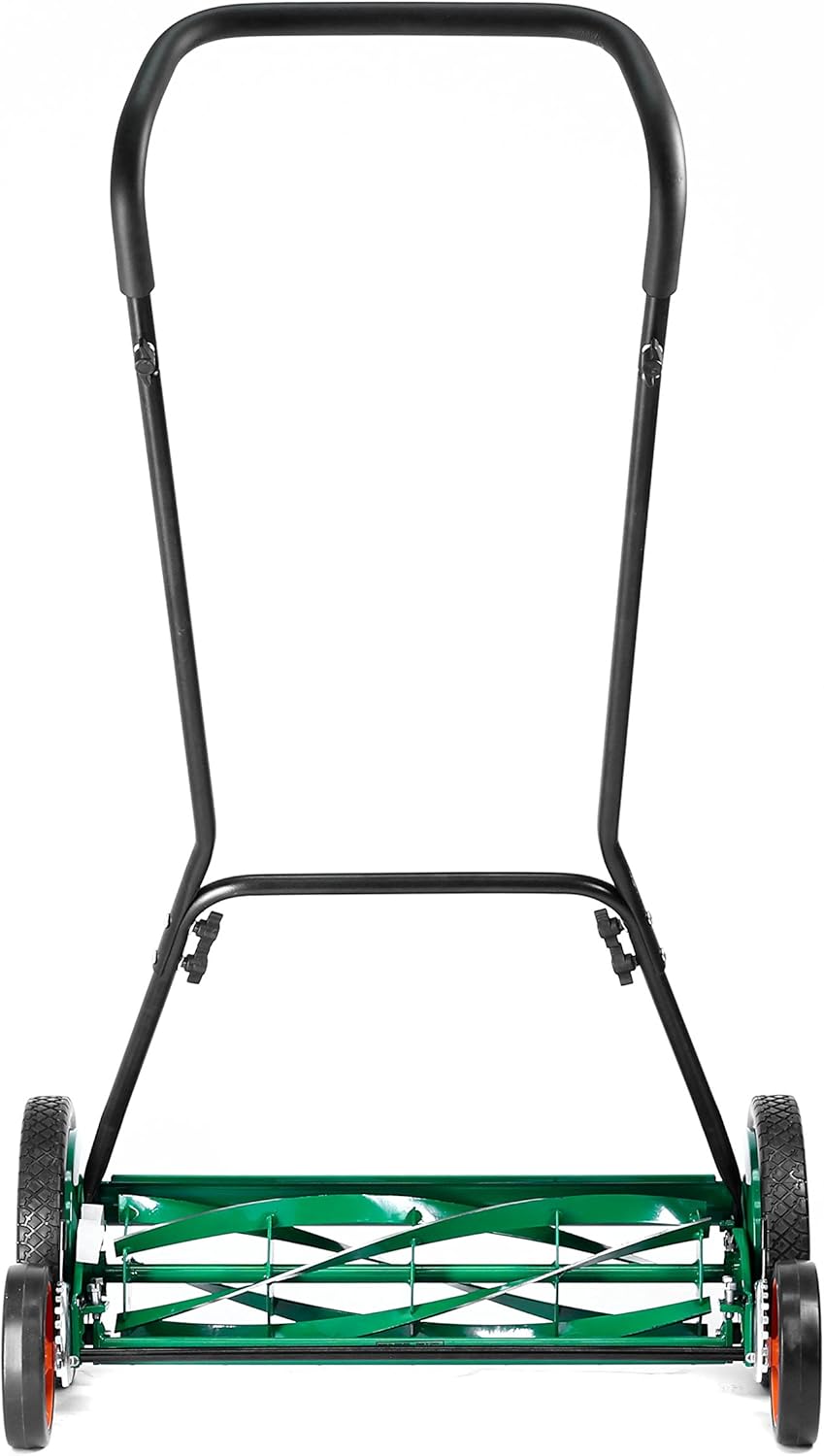 71z8xzK8mML._AC_SL1500_2e82013a-20bb-4592-96c8-0a7829ab439f.jpg ULM Center GreenEdge 20” Manual Push Reel Lawn Mower – 5 Precision Blade Classic Mower for Smooth Lawn Cutting, Lightweight Hand Push Grass Cutter - Image 1