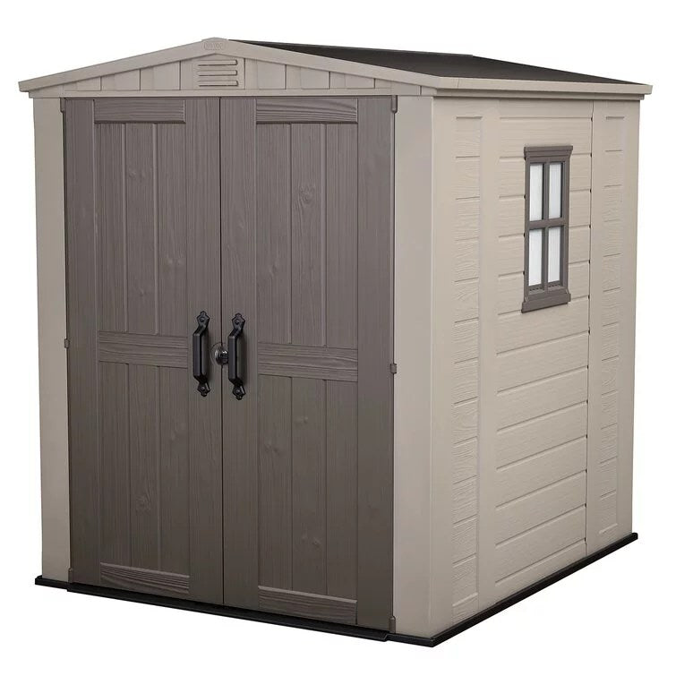 Factor_6_x_6_FT_Strong_Storage_Shed_Made_Of_Extremely_Durable_Resin_And_Reinforced_with_Steel_1-1_48bd7a6f-adbe-4250-9257-5b74129849e1.jpg Factor 6 x 6 FT Strong Storage Shed Made Of Extremely Durable Resin And Reinforced with Steel - Image 1