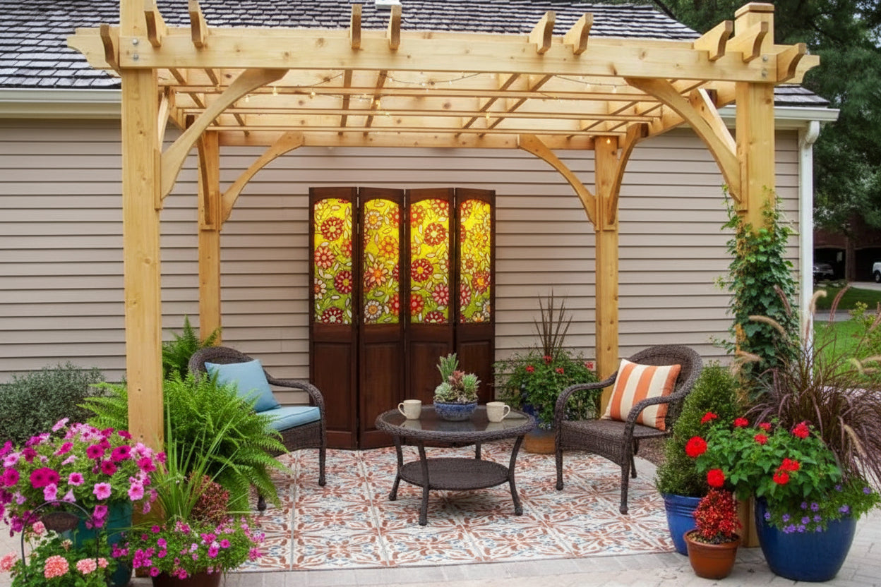 Pergola-Breeze-10x10-1-web-1_91ba3403-2344-4bbe-be4c-2846ab311f17.jpg Breeze 10′ x 10′ Cedar Wood Pergola – Outdoor Living Today - Image 1
